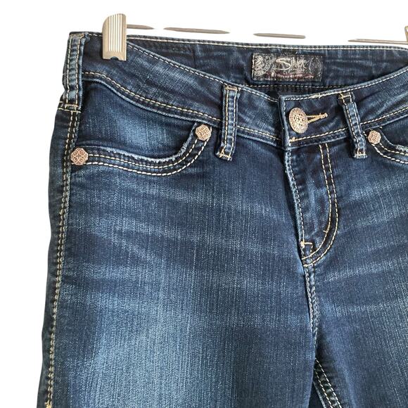 Silver Jeans Co Suki High Super Skinny Mid Wash Tailored Stretchy Jeans Size 26 - Picture 10 of 15